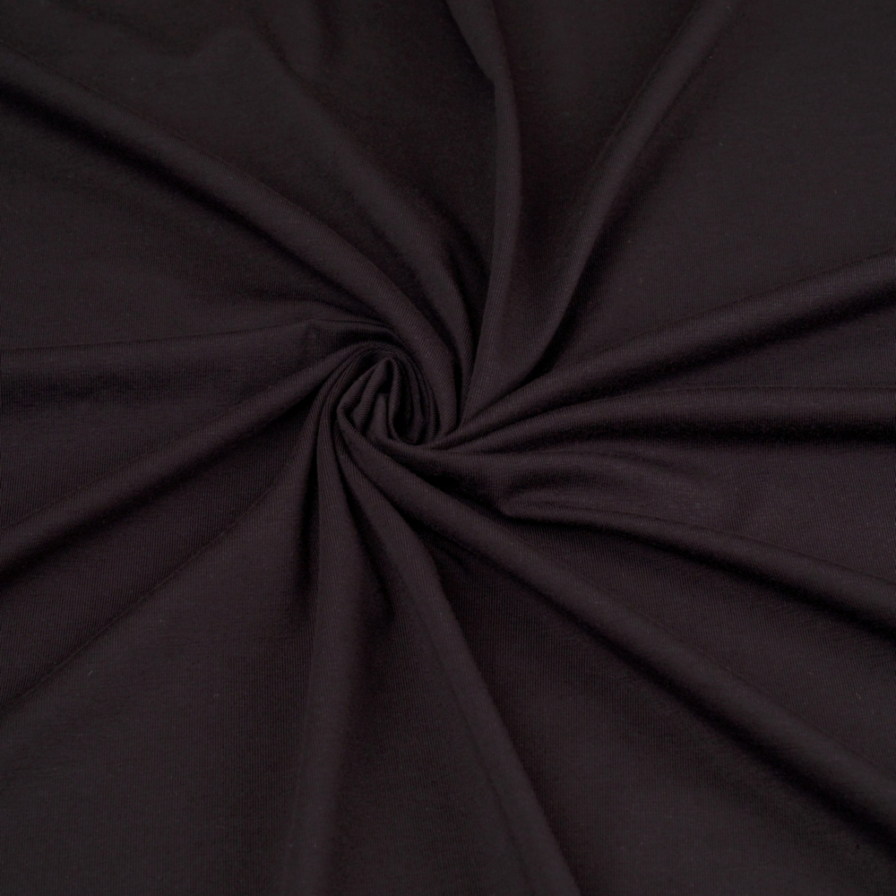 Кулирная гладь, 100% хлопок, 150 гр/м2, чёрный (0600)