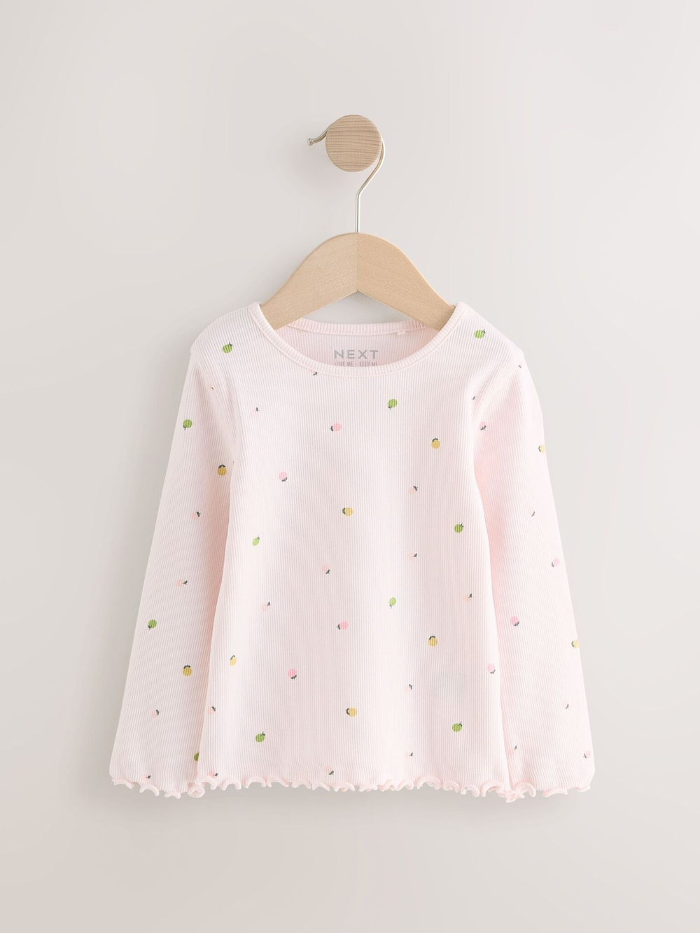 Лонгслив для девочки Next AG8-673, 5 шт., Розовый, Белый, Голубой