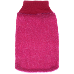 Мочалка - варежка массажная жёсткая «SANTA MONIKA - VERANOVA», цвет лиловый, 20*13см (ZIP пакет)