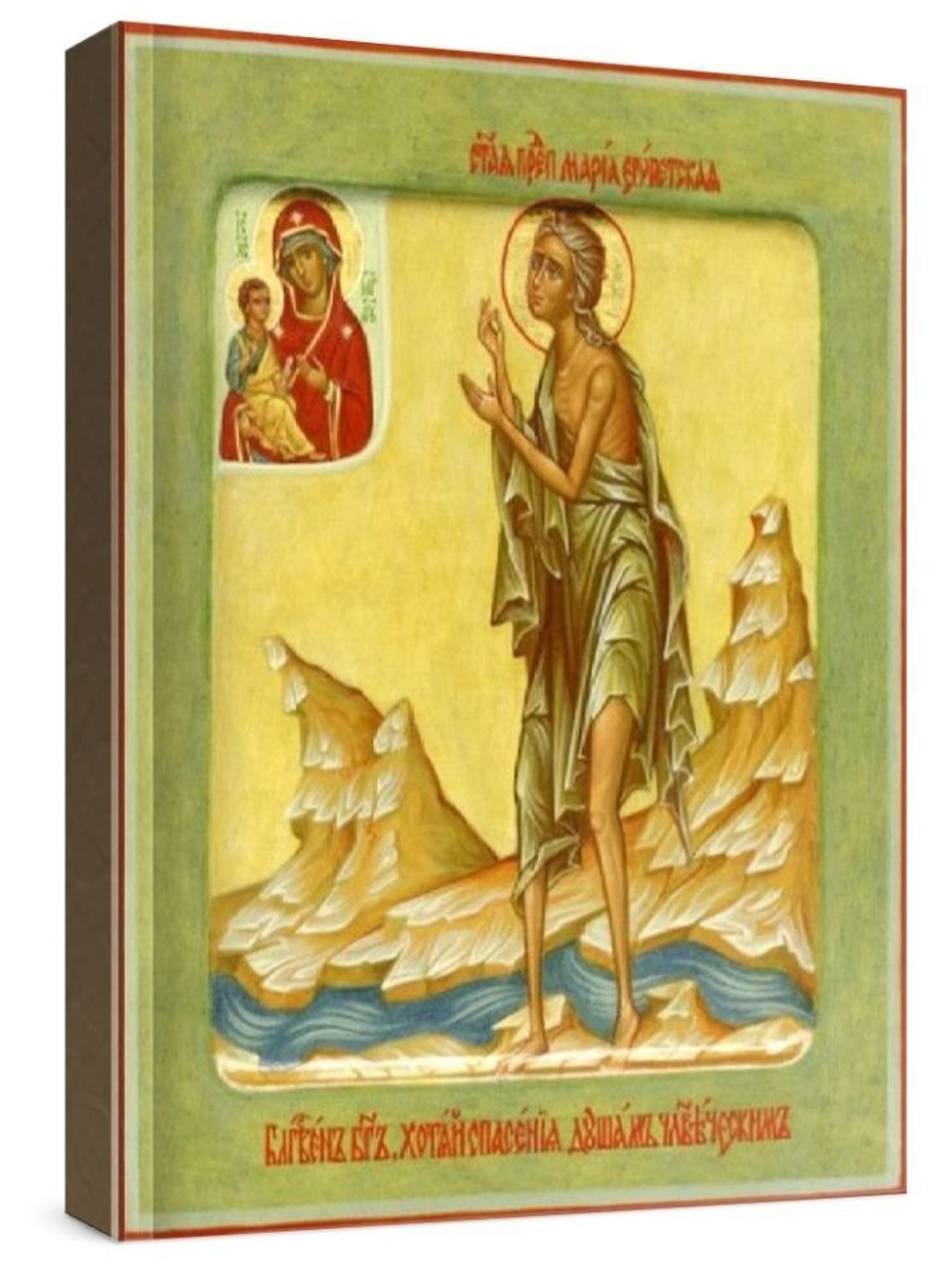 Мария Египетская (рукописная икона)