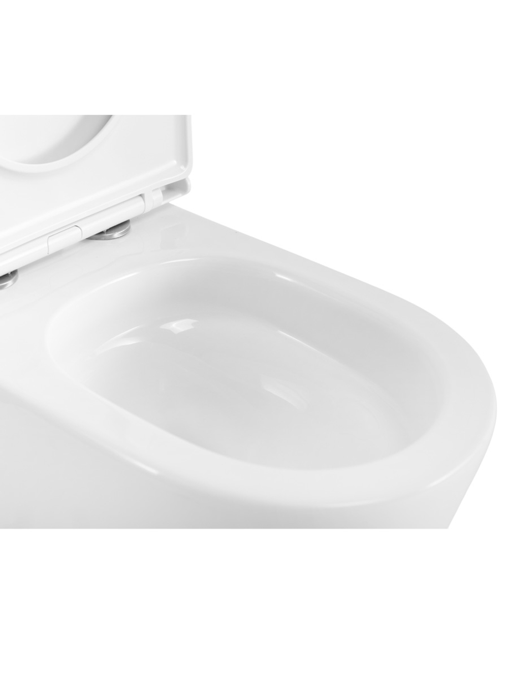 Унитаз подвесной BelBagno UNIQUE BB007CH-TOR/SC безободковый с сиденьем и смывом TORNADO