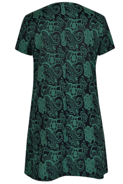 Платье женское 1248оп, зел.цветы #211ЗЦ051248оп