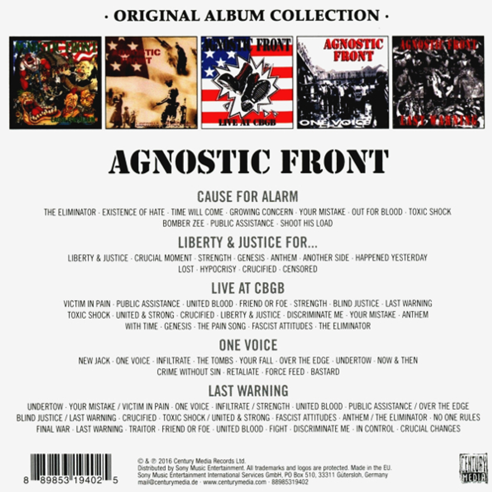 Agnostic Front / Original Album Collection (5CD)