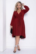 Платье праздничное Загадай желание (красное) П14468-49М LT Collection
