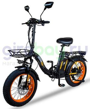 Электровелосипед Minako F11 Pro 2025 года (48V/20Ah) - Оранжевый обод фото №1
