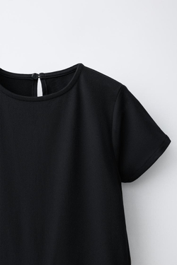 ZARA ДЛИННЫЙ КОМБИНЕЗОН С ШАРФОМ, ЧЕРНЫЙ