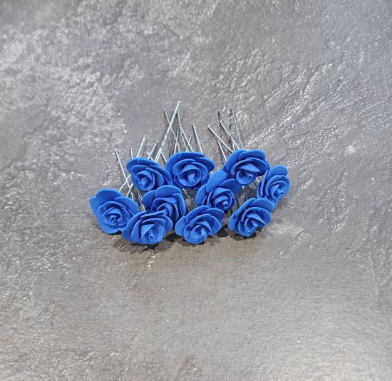 Набор шпилек "Розочки мини" латекс, 5 шт, белые