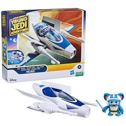Hasbro Star Wars - X-wing + фигурка действия Nubs Приключения молодых джедаев F8015