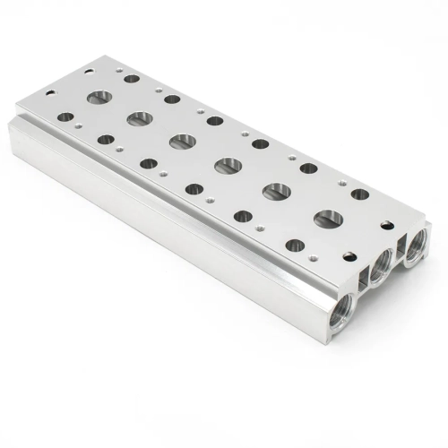 4V200M-6F Плита монтажная 6 мест для 5/2 и 5/3 пневмораспределителей