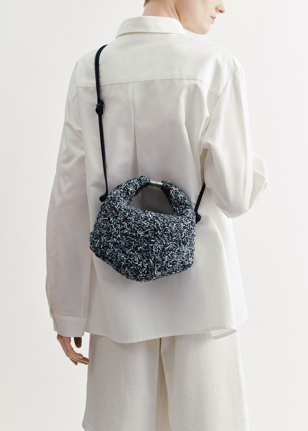 POLENE СУМКА BERI RIZOM NAVY, ТЕМНО-СИНИЙ