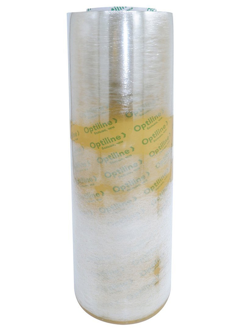Пленка пищевая Optiline, ПВХ, 9 мкм, 400 мм, 900 метров в рулоне, желтая