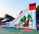 Батут "Зимняя горка Арктика" 13m*6m*8,3 m