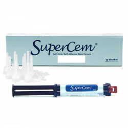 SuperCem (ЧамСуперЦем) постоянный композитный самопротравливающий цемент с двойным отверждением, для фиксации коронок и мостов DentKist
