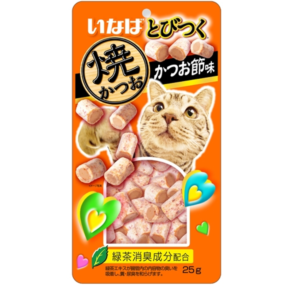 Qsc-215 inaba tobitsuku yaki katsuo запеченное лакомство для кошек со вкусом кацуобуси 25г