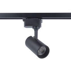 ULB-Q230 9W-4000К BLACK Светильник-прожектор светодиодный трековый. 720 Лм. Белый свет 4000К. Корпус черный. ТМ Volpe