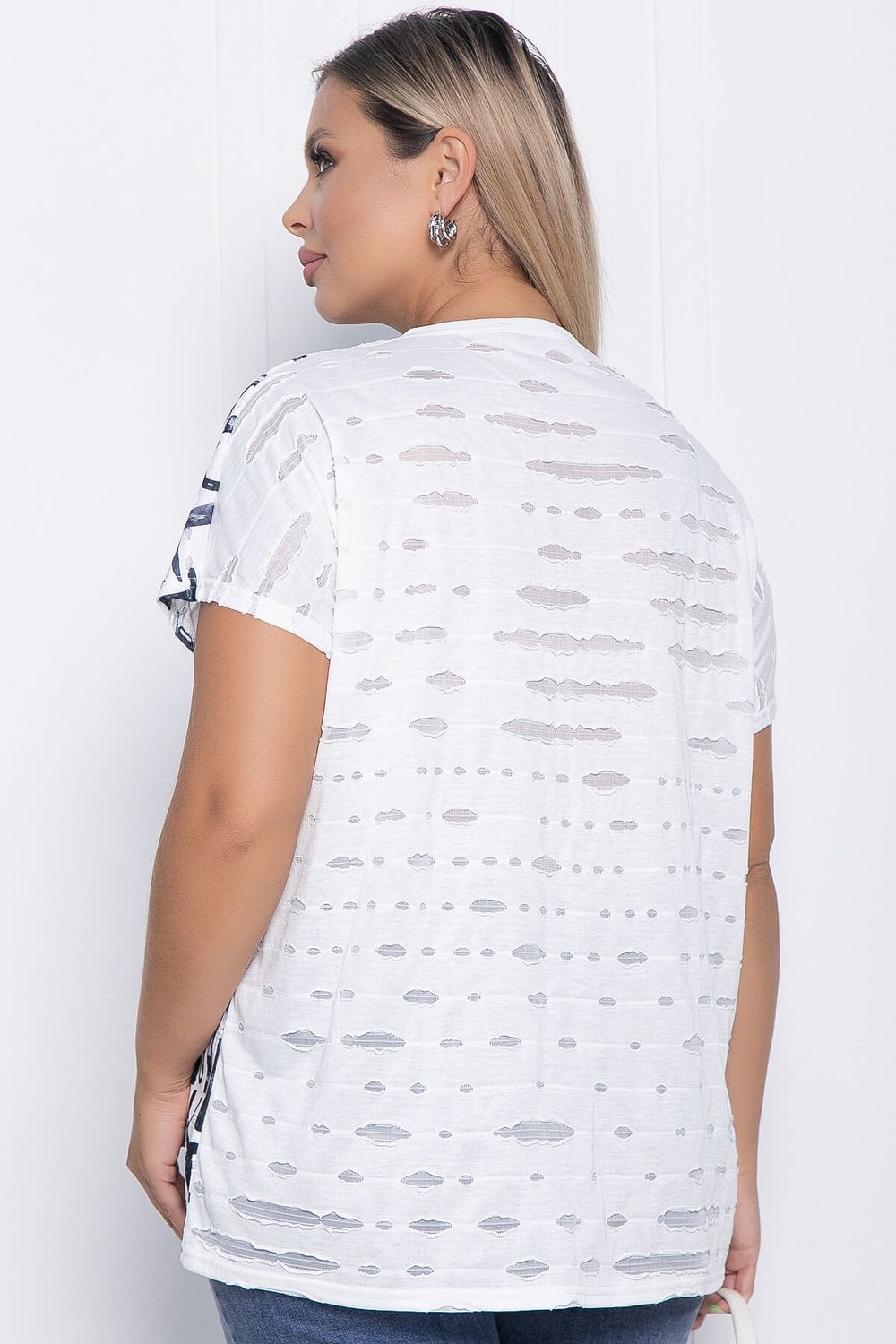 Блуза Асия (белая/буквы) Б10851 LT Collection