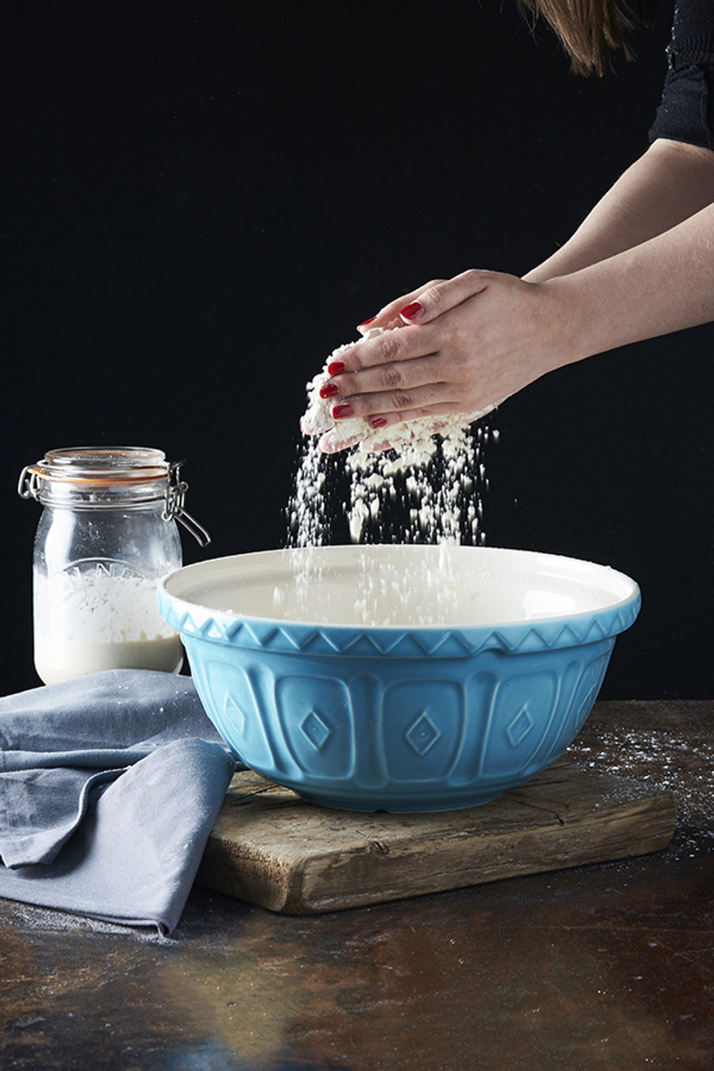 Миска для смешивания colour mix, D24 см, 2 л, бирюзовая