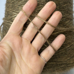 LUCKY - Industria Italiana Filati; 46% меринос, 17% альпака, 37% люрекс; 300м/100гр; col. 2737, цвет: коричневая нить золотой люрекс; S715