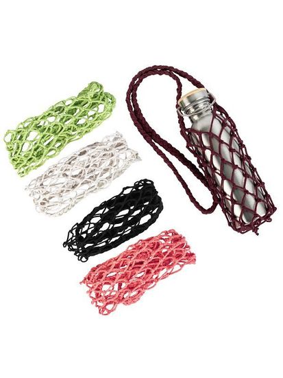 Авоська для бутылки, бордовая