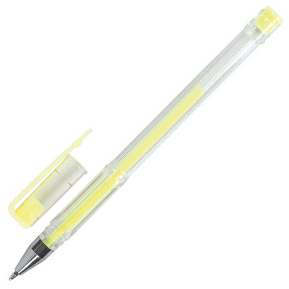 Ручки гелевые ПИФАГОР, НАБОР 6 ЦВЕТОВ, ПАСТЕЛЬНЫЕ, корпус прозрачный, узел 0,7 мм, линия письма 0,5 мм, 142797