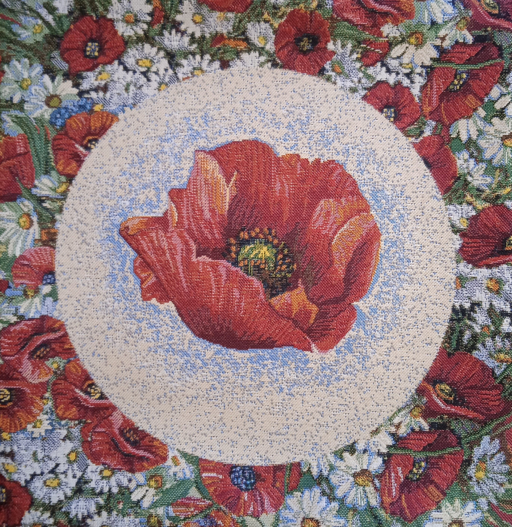 Декоративный гобеленовый чехол для интерьерной подушки Раздолье 38*38