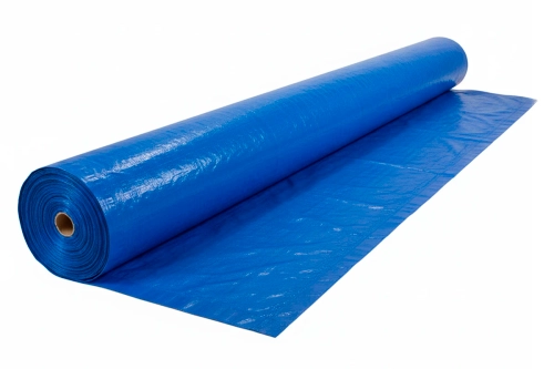 Тент в рулоне тарпаулин 120 г/м2 синий 2х100 м (200 м2)