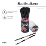 Карандаш ч/г с ластиком НВ "Black Excellence. Донат рулит!" (BrunoVisconti)