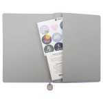 Ежедневник недатированный, А5, 136л., кожзам, Berlingo "Elegance", сиреневый