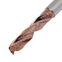 Сверло  9.7мм  твердосплавное 5D без подвода СОЖ. SP-X800050970 VHM AHNO по стали, чугуну, нерж. и ж