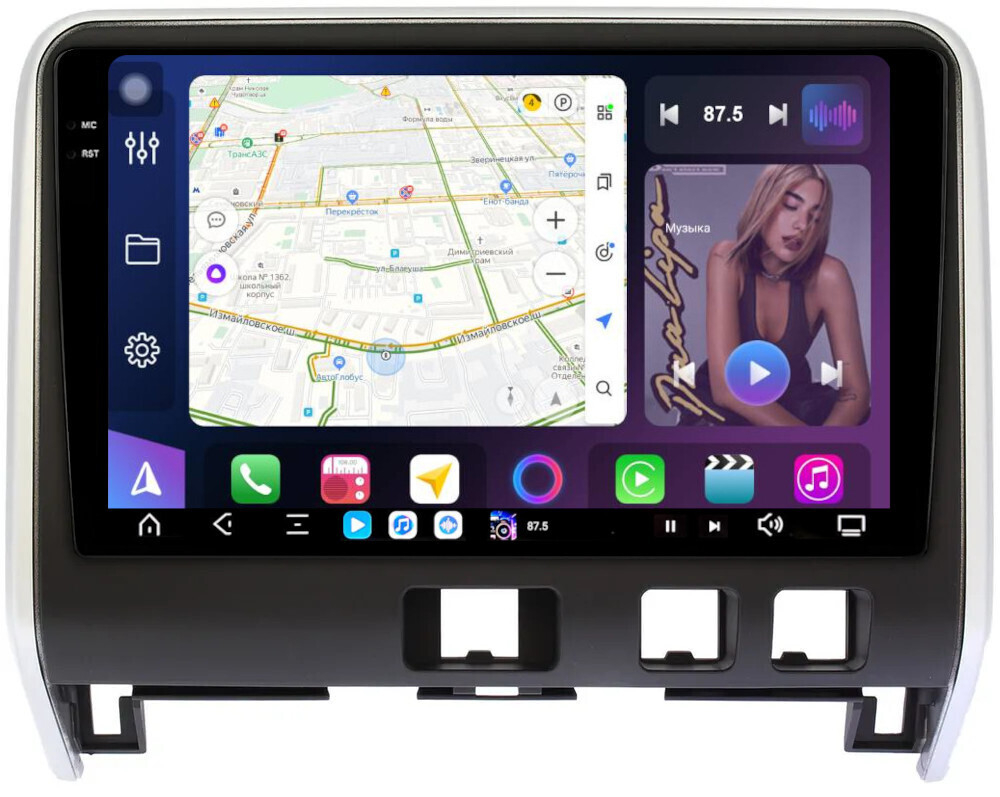 Магнитола для Nissan Serena C27 2016-2019 (рамка матовая) - FarCar GX10-9541 монитор 10.36" 2K QLED на Android 14, TS20, 6+128Гб, CarPlay, 4G SIM-слот