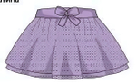 Юбка для девочек сиреневый р.110 (Batik)