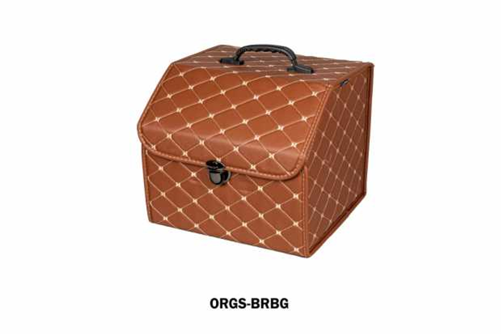 Сумка-Бокс Coolpart MAXIMAL  35х30х30 - X Small коричневый/ шов бежевый ORGS-BRBG