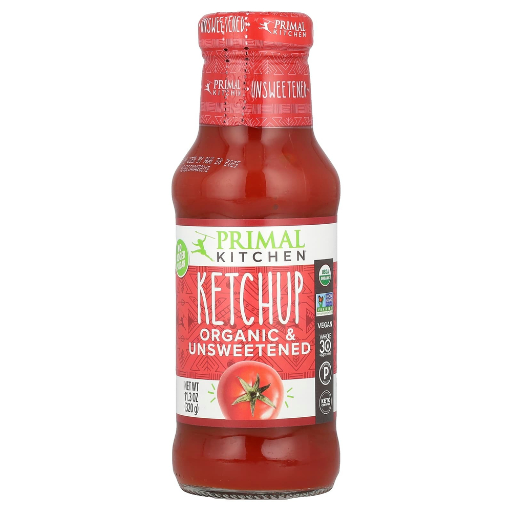 Primal Kitchen, Органический кетчуп, несладкий, 320 г (11,3 унции)