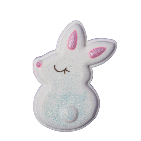 DUSHA Бомбочка для ванны "Зайка" с ароматом арбуза и с шиммером, 180г