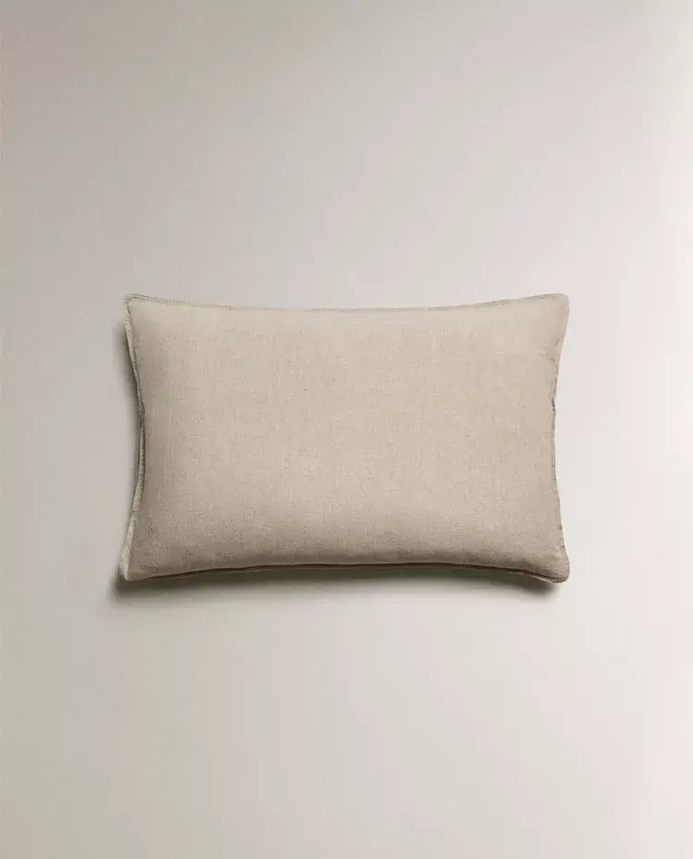 ZARA HOME ЛЬНЯНАЯ НАВОЛОЧКА, СВЕТЛО-БЕЖЕВЫЙ