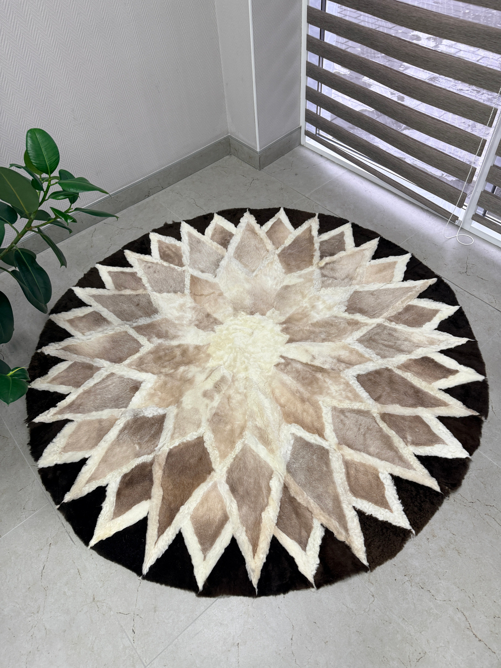 Ковер шкура натуральная овчина меховой