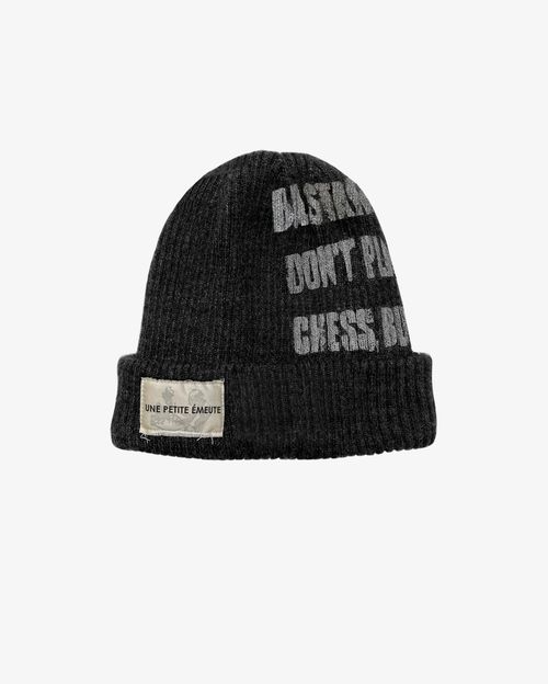 Шапка Une Petite Emeute Двухслойная Chess Bastards серая