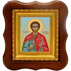 Захария Прусский святой мученик. Икона на холсте.