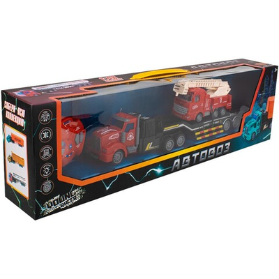 Автовоз на р/у Young Racer MK200-13 с пожарной машиной в кор.