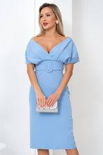 Платье Икона стиля (голубой) Р11-1156/3 Nikol