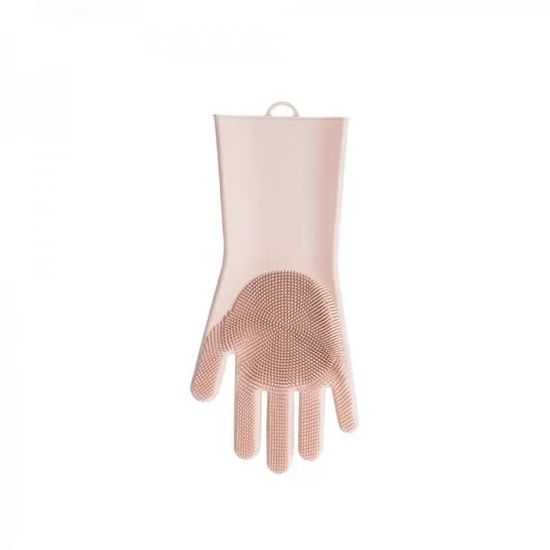 Силиконовые перчатки для уборки Xiaomi Silicone Cleaning Glove Pink (HH674)