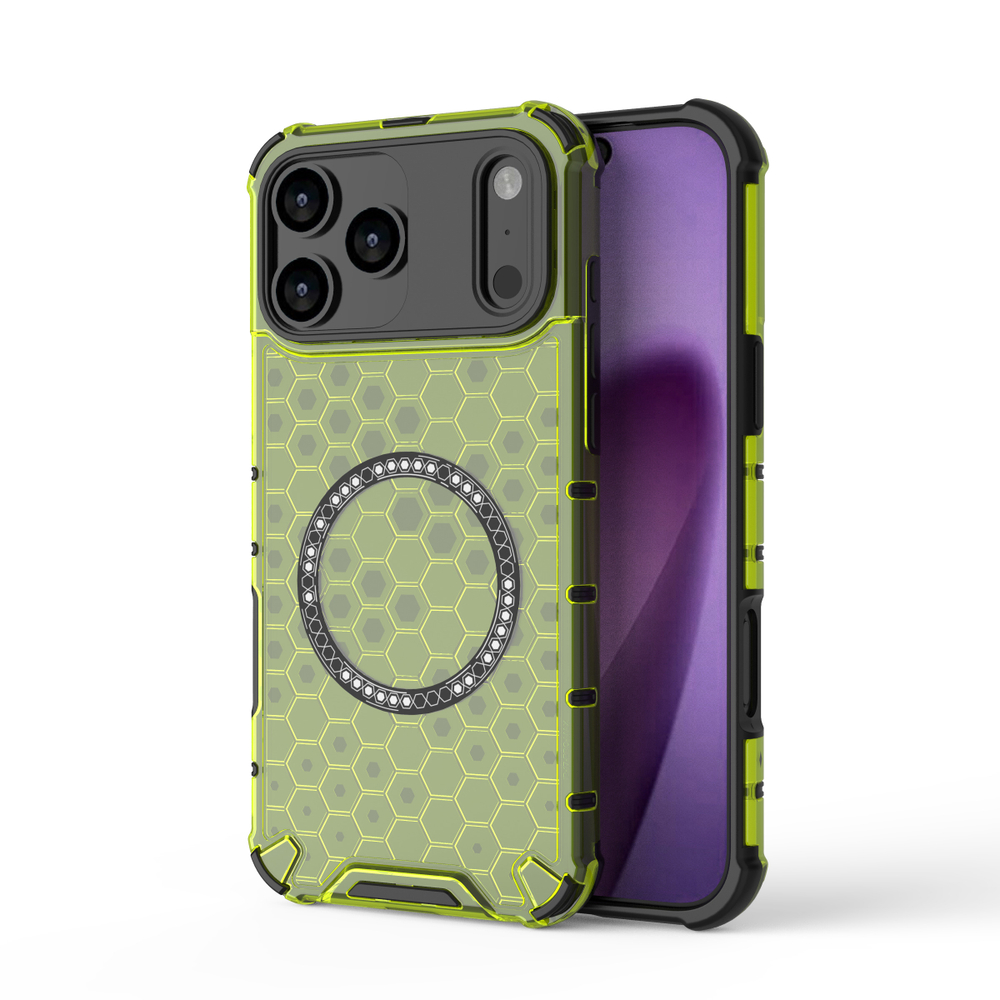 Прозрачный чехол Honeycomb Magnetic Case для iPhone 17 Pro Max