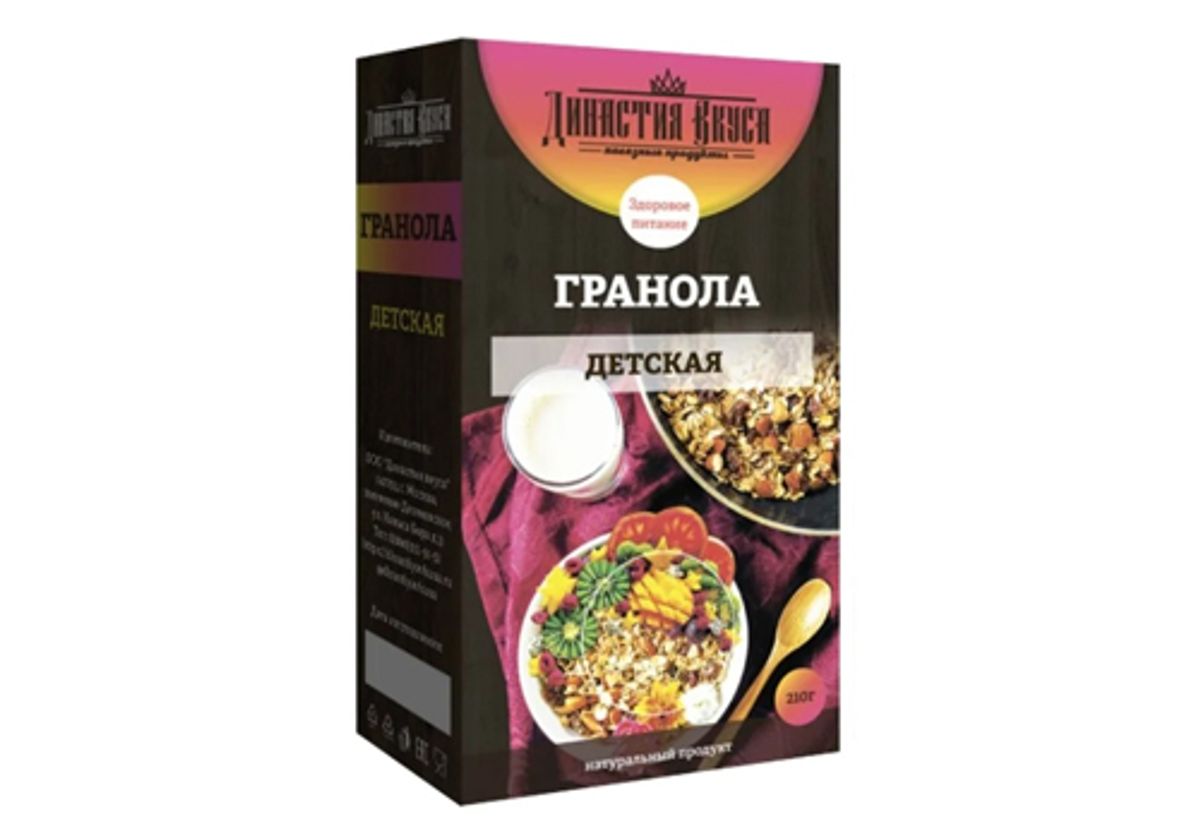 Гранола детская Династия Вкуса, 210г