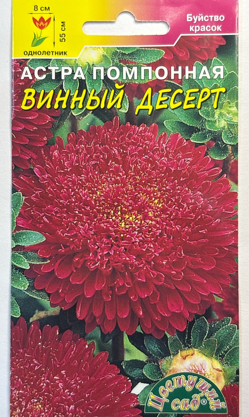 Астра Десерт Винный 0,2 г помпонная СМЦ-407