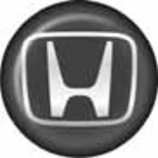 Наклейки  на колпаки D-6см - "Honda" (объемная) голографическая (черный фон) (кт4шт) 02149