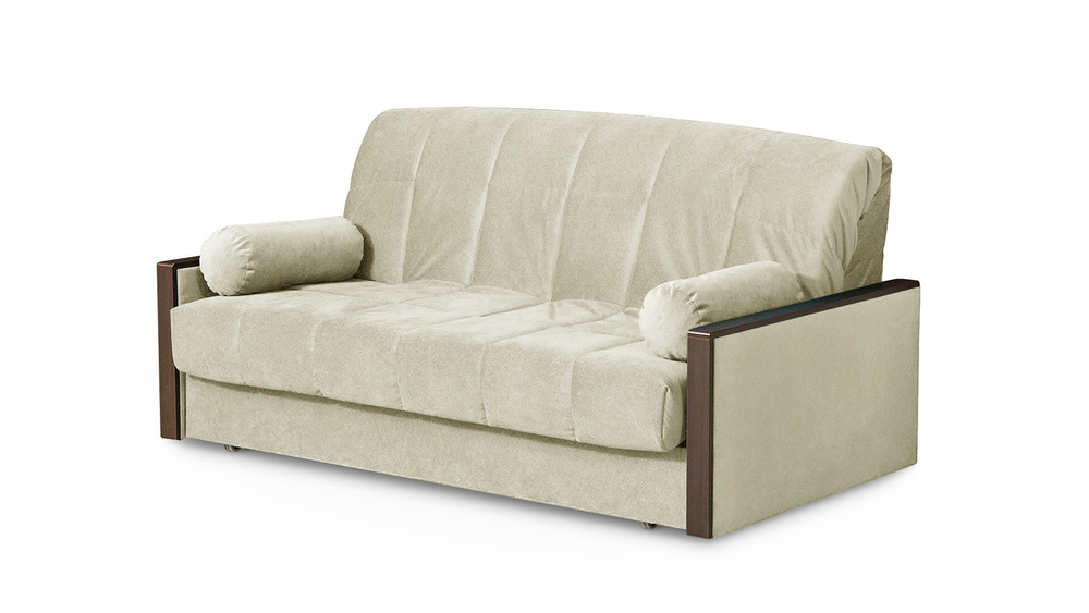 Диван Милена Лайт Сorvette 03 148*105*88 см, Бежевый Велюр Аккордеон Фиеста