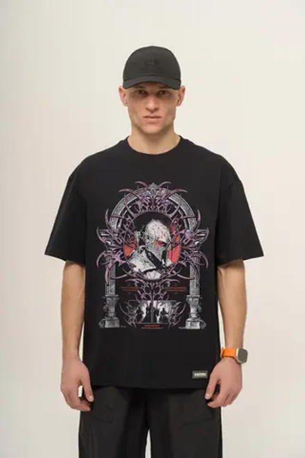 Футболка KUL'TURA OverSize "KNIGHT" Черный
