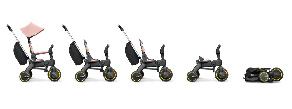 Детский складной трехколесный велосипед Doona Liki Trike S3, Blush Pink