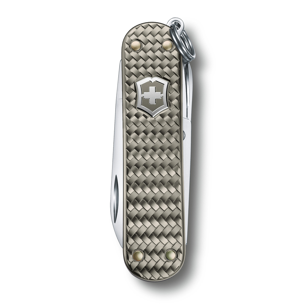 Нож-брелок Victorinox Classic SD Precious Alox, 58 мм, 5 функций, "Infinite Grey" (подар. упаковка)