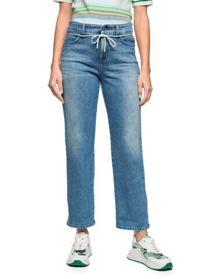 Marc Cain Джинсы укороченные с поясом в виде шнурка